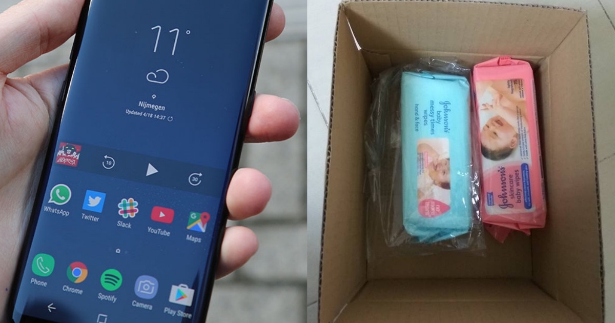 A man ordered a smartphone from Lazada only to receive two packets of wet tissues.